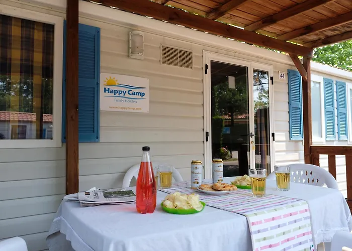 Happy Camp Mobile Homes In Camping Karavomilos Beach